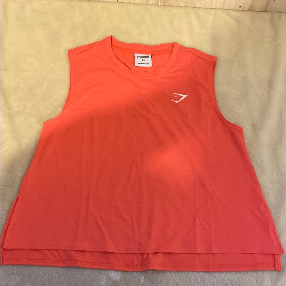 Gymshark Buttery Soft Vibrant Orange Sleeveless Top
